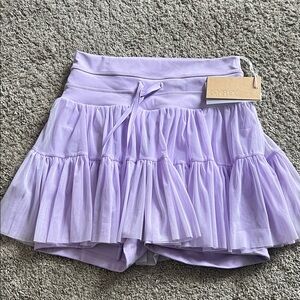 POPFLEX Pirouette Light Purple Tiered Mini Skirt, skirt